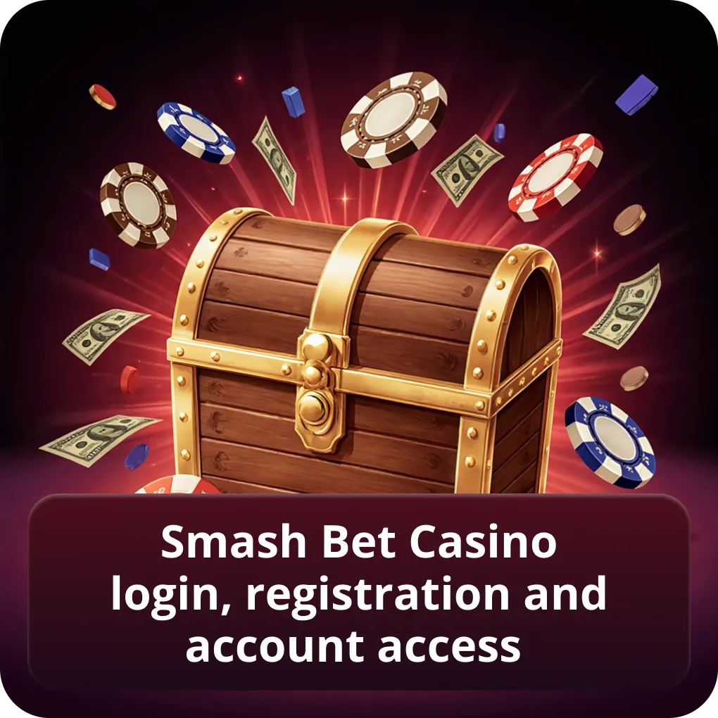 Smash Bet Casino login, registration and account access